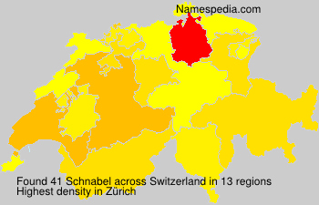 Surname Schnabel in Switzerland Surname Schnabel in Switzerland