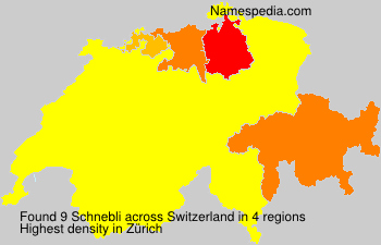 Surname Schnebli in Switzerland Surname Schnebli in Switzerland