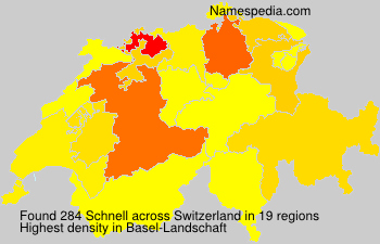 Surname Schnell in Switzerland Surname Schnell in Switzerland