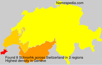 Surname Schnorhk in Switzerland