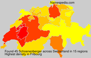 Surname Schoenenberger in Switzerland Surname Schoenenberger in Switzerland
