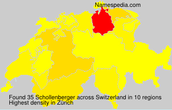Surname Schollenberger in Switzerland Surname Schollenberger in Switzerland