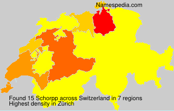 Surname Schorpp in Switzerland Surname Schorpp in Switzerland