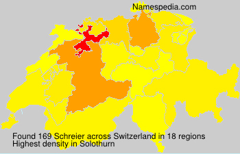 Surname Schreier in Switzerland Surname Schreier in Switzerland