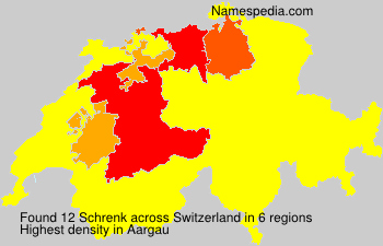 Surname Schrenk in Switzerland