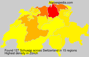Surname Schuepp in Switzerland Surname Schuepp in Switzerland