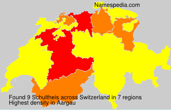 Surname Schultheis in Switzerland