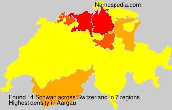 Surname Schwan in Switzerland Surname Schwan in Switzerland