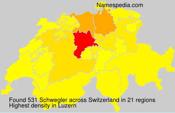 Surname Schwegler in Switzerland Surname Schwegler in Switzerland