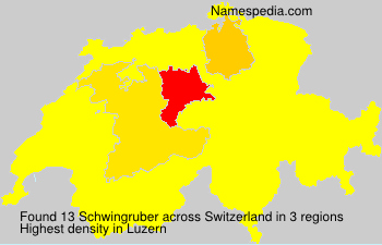 Surname Schwingruber in Switzerland Surname Schwingruber in Switzerland