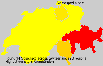 Surname Sciuchetti in Switzerland Surname Sciuchetti in Switzerland