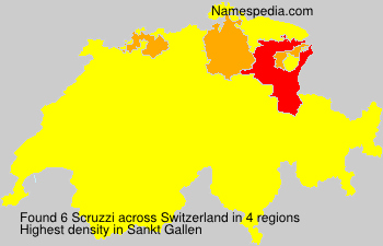 Surname Scruzzi in Switzerland Surname Scruzzi in Switzerland