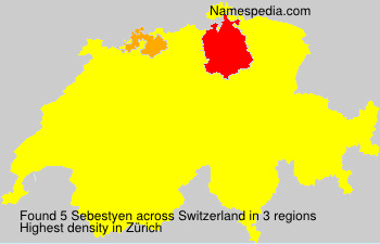 Surname Sebestyen in Switzerland Surname Sebestyen in Switzerland