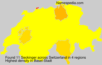 Surname Seckinger in Switzerland Surname Seckinger in Switzerland