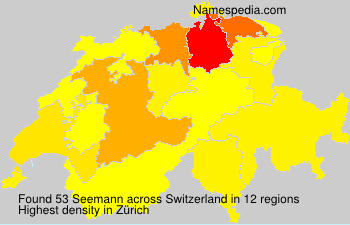 Surname Seemann in Switzerland Surname Seemann in Switzerland