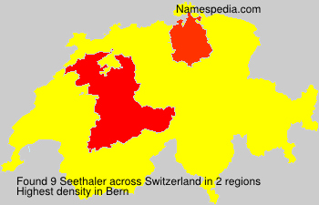 Surname Seethaler in Switzerland Surname Seethaler in Switzerland