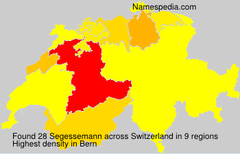 Surname Segessemann in Switzerland Surname Segessemann in Switzerland