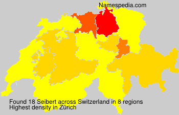 Surname Seibert in Switzerland