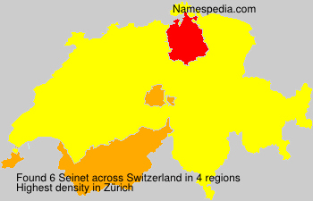 Surname Seinet in Switzerland Surname Seinet in Switzerland