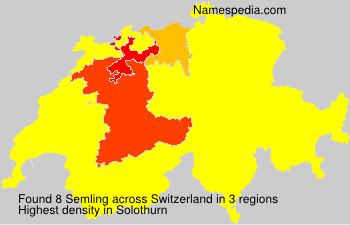 Surname Semling in Switzerland Surname Semling in Switzerland