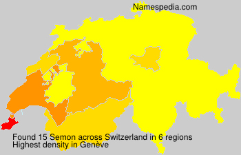 Surname Semon in Switzerland Surname Semon in Switzerland