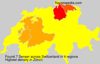 Surname Senser in Switzerland Surname Senser in Switzerland