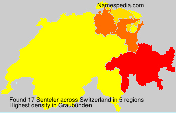 Surname Senteler in Switzerland Surname Senteler in Switzerland