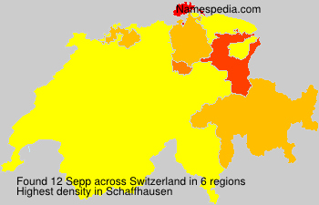 Surname Sepp in Switzerland Surname Sepp in Switzerland
