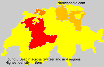 Surname Sezgin in Switzerland Surname Sezgin in Switzerland