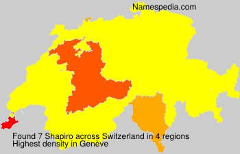 Surname Shapiro in Switzerland Surname Shapiro in Switzerland