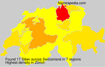 Surname Siber in Switzerland Surname Siber in Switzerland