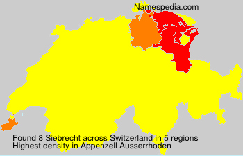 Surname Siebrecht in Switzerland
