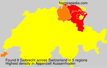 Surname Siebrecht in Switzerland Surname Siebrecht in Switzerland