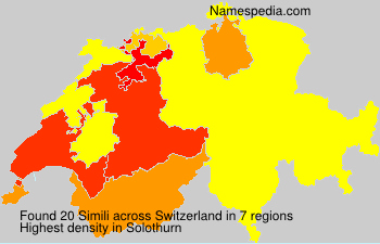 Surname Simili in Switzerland Surname Simili in Switzerland