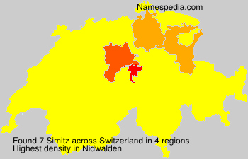 Surname Simitz in Switzerland Surname Simitz in Switzerland