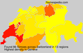 Surname Simoes in Switzerland Surname Simoes in Switzerland