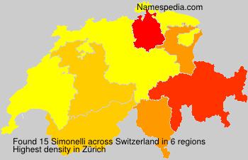 Surname Simonelli in Switzerland Surname Simonelli in Switzerland
