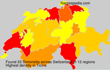 Surname Simonetta in Switzerland Surname Simonetta in Switzerland