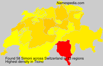 Surname Simoni in Switzerland Surname Simoni in Switzerland