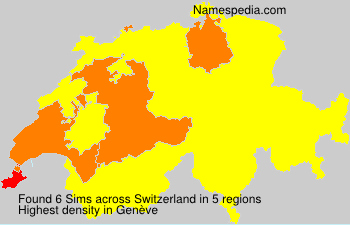Surname Sims in Switzerland Surname Sims in Switzerland