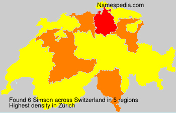 Surname Simson in Switzerland Surname Simson in Switzerland