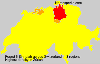 Surname Sinnaiah in Switzerland Surname Sinnaiah in Switzerland
