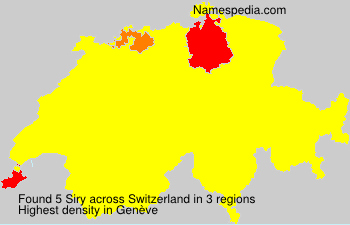 Surname Siry in Switzerland Surname Siry in Switzerland
