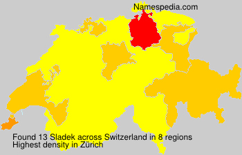 Surname Sladek in Switzerland Surname Sladek in Switzerland