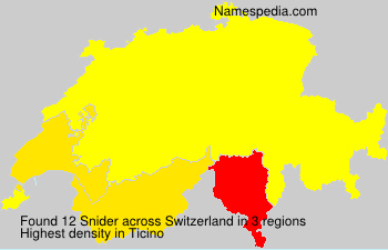 Surname Snider in Switzerland Surname Snider in Switzerland