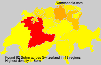 Surname Sohm in Switzerland Surname Sohm in Switzerland