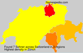 Surname Sohner in Switzerland Surname Sohner in Switzerland