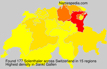 Surname Solenthaler in Switzerland Surname Solenthaler in Switzerland