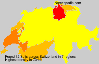 Surname Solis in Switzerland Surname Solis in Switzerland