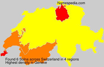 Surname Solna in Switzerland